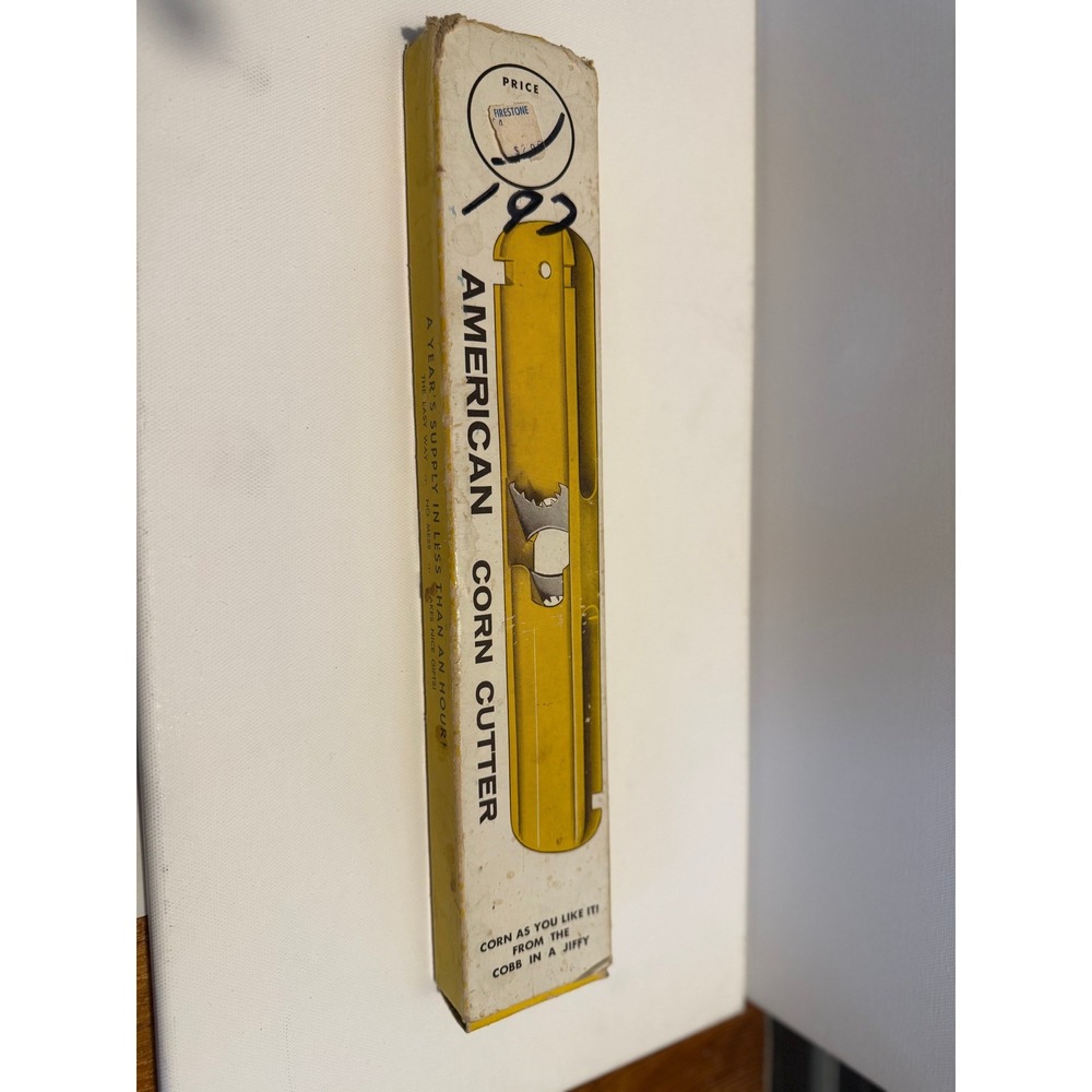 Vintage American Corn Cutter Co Yellow Manual Corn Stripper Tool Winamac Indiana